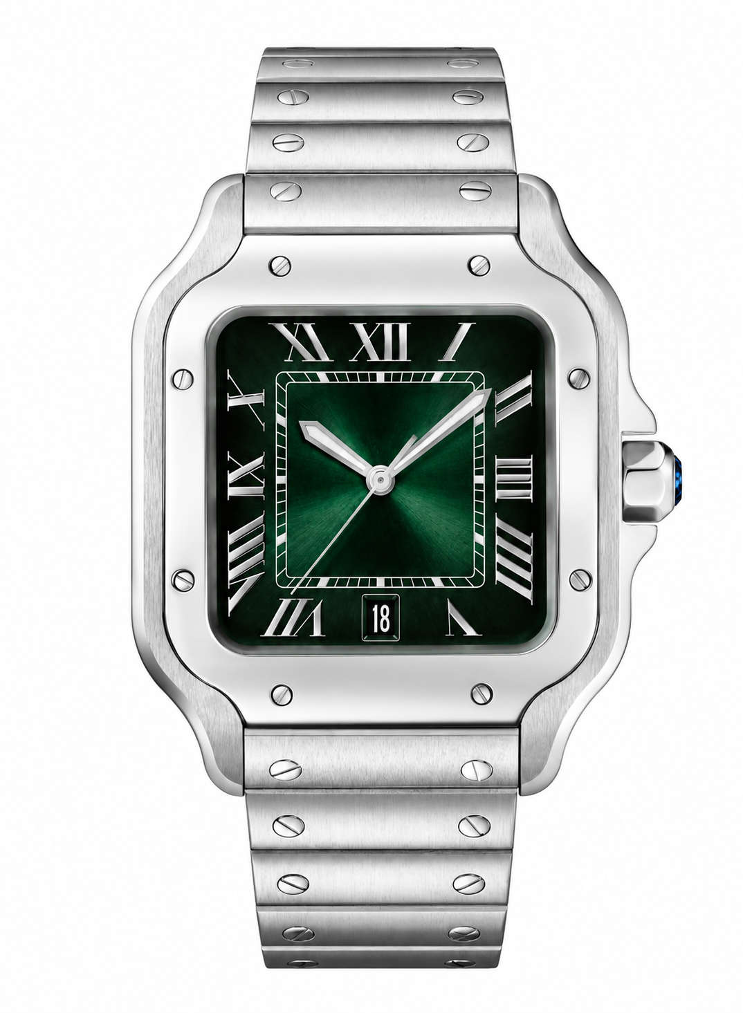 Montre Carrée Vert Dégradé