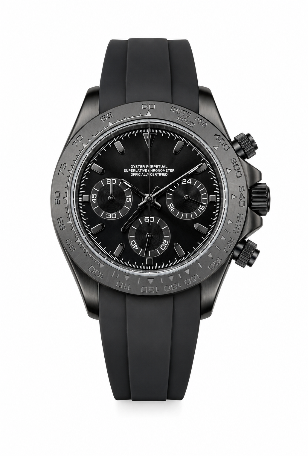 Montre Chronographe Tout Noir