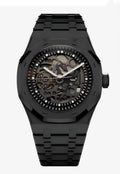 Montre Sport Luxe Noir Squelette