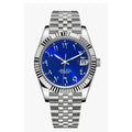 Montre Classique Chiffres Arabes Bleu