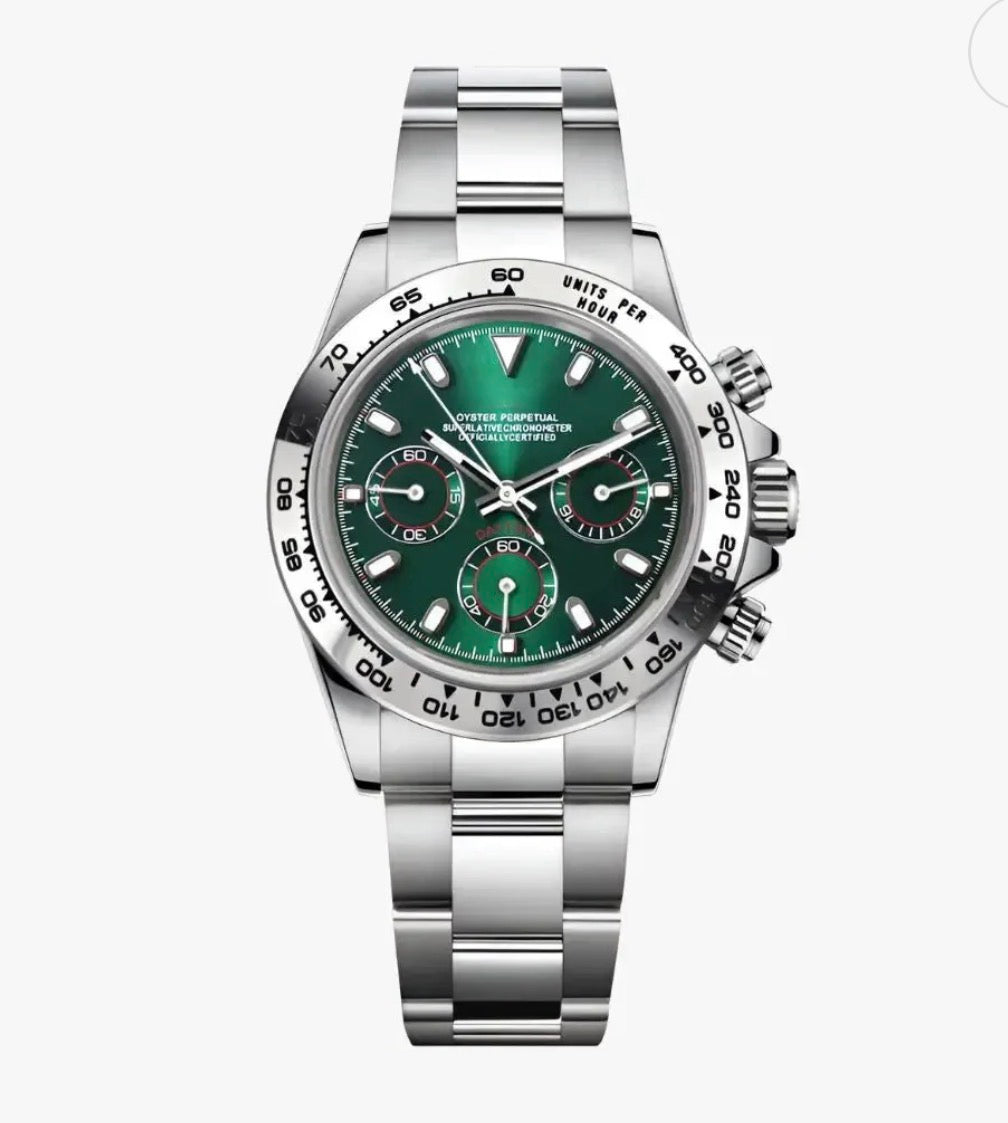 Montre Chronographe Vert Cadran