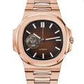 Montre Sport Chic Or Rose & Chocolat Cœur Ouvert