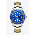Montre Plongée Bicolore Bleu