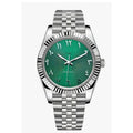 Montre Classique Chiffres Arabes Vert – Édition 2