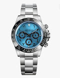 Montre Chronographe Bleu Chiffres Arabes