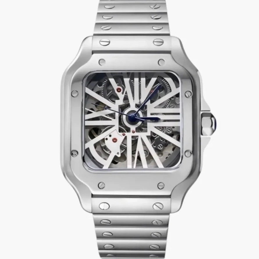 Montre Carrée Squelette