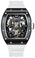 Montre Design Squelette Blanc Bracelet