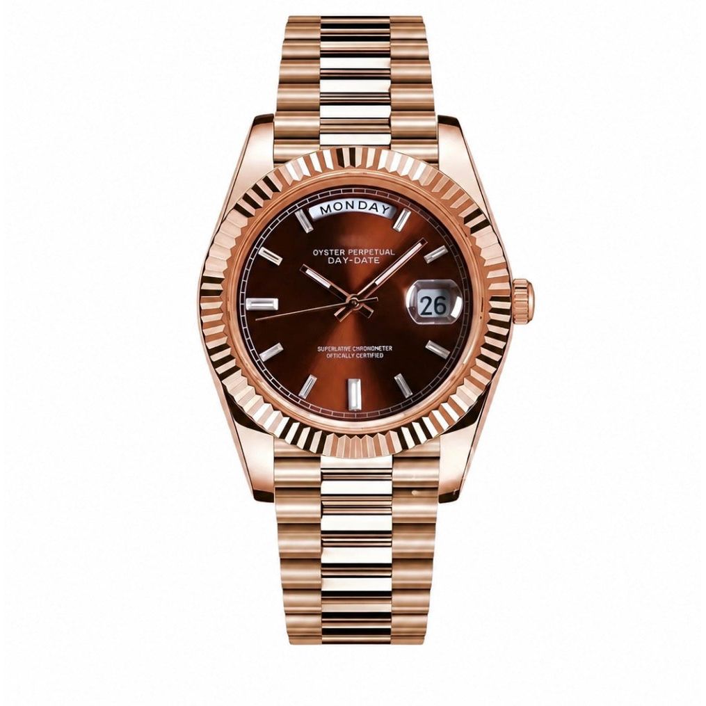 Montre Prestige Or Rose & Chocolat