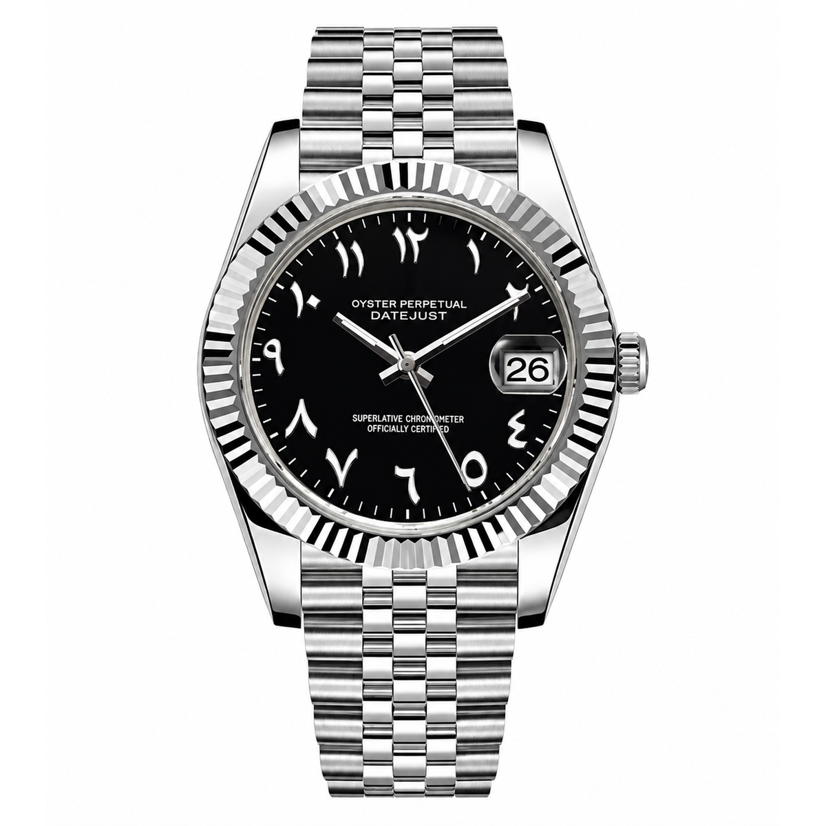 Montre Classique Chiffres Arabes Noir
