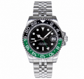 Montre GMT Lunette Vert-Noir