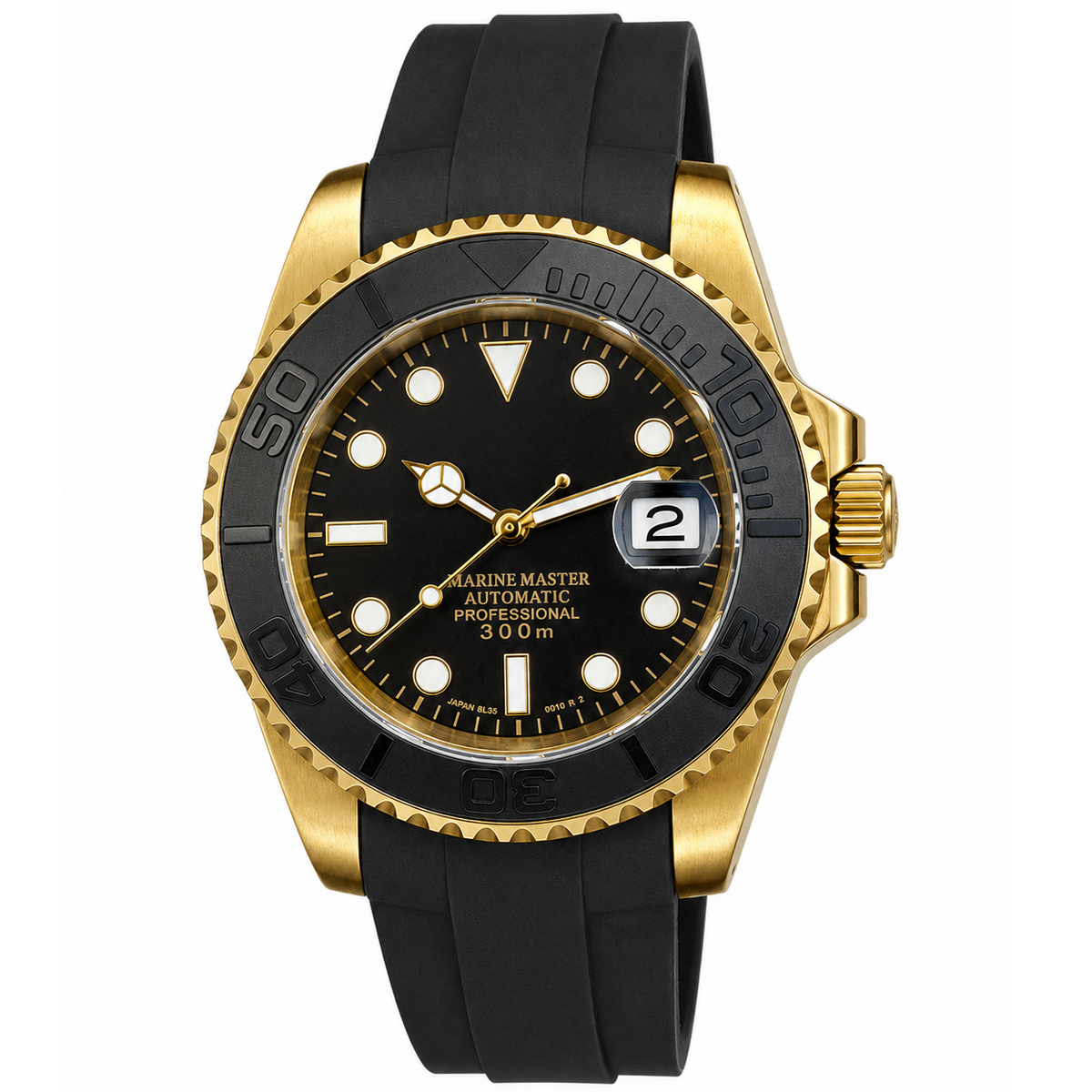 Montre Nautique Jaune Bracelet Caoutchouc