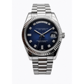 Montre Prestige Bleu Nuit Diamants Diamants Baguette