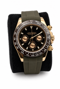 Montre Chronographe Moka & Or Rose