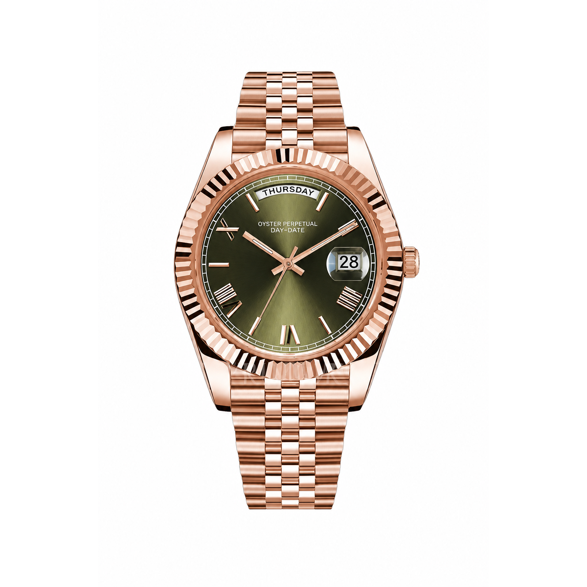 Montre Prestige Or Rose & Olive