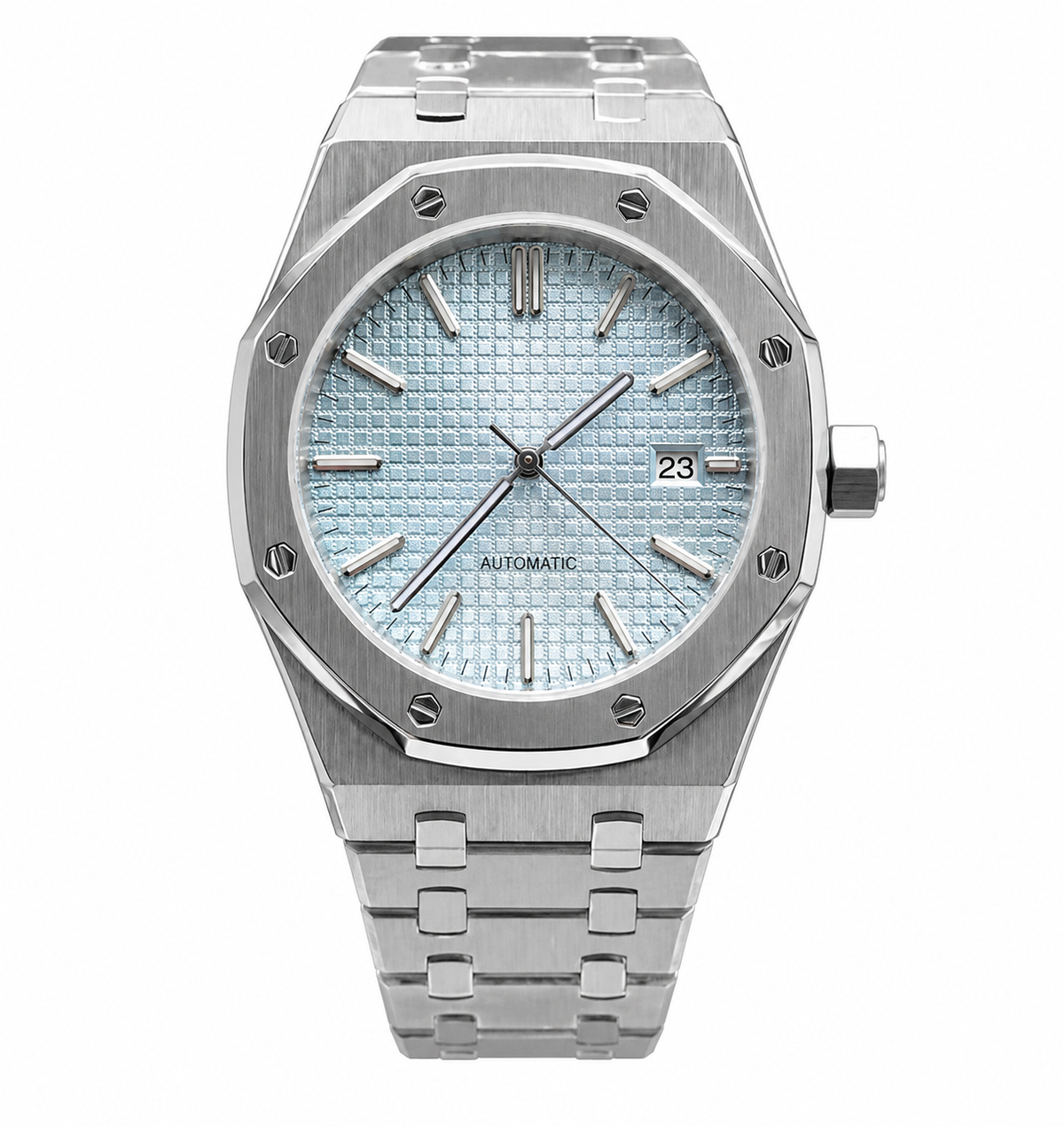 Montre Sport Luxe Bleu Glacé