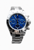 Montre Chronographe Bleu Océan Chiffres Arabes