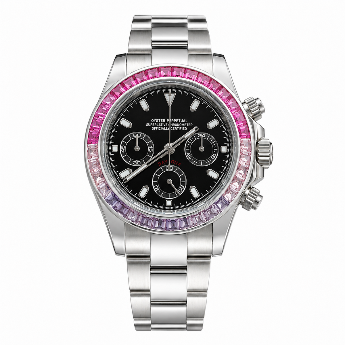 Montre Chronographe Rose & Violet Dégradé
