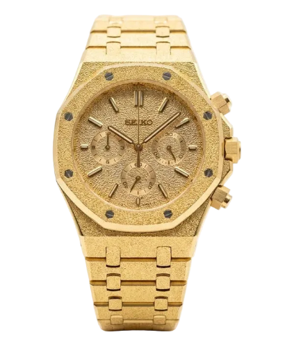 Royal Eiko | Chronographe Frosted Gold