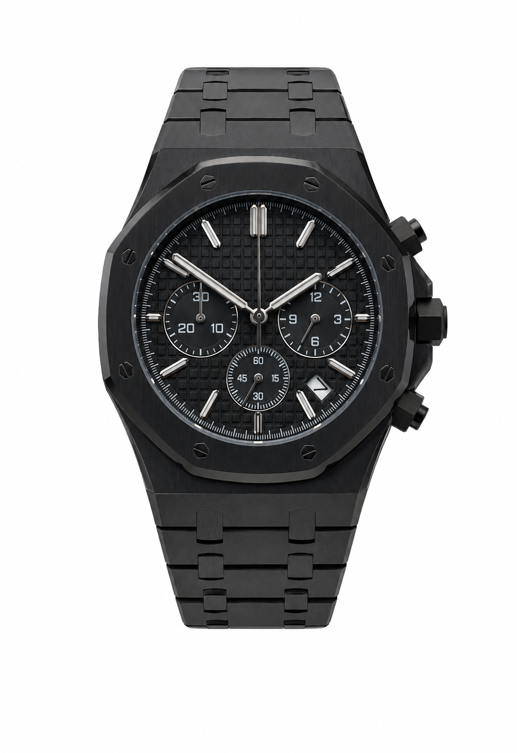 Montre Sport Luxe Noir Chronographe