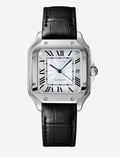 Montre Carrée Noir Cuir