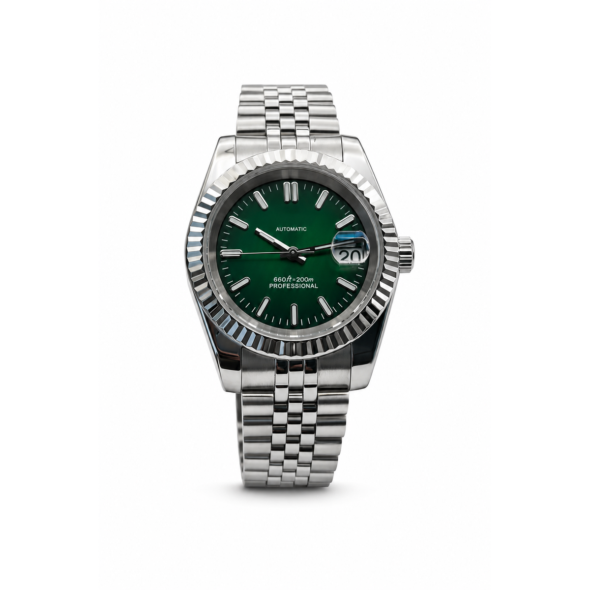 Montre Classique Vert Dégradé