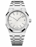 Montre Sport Luxe Blanc & Argent