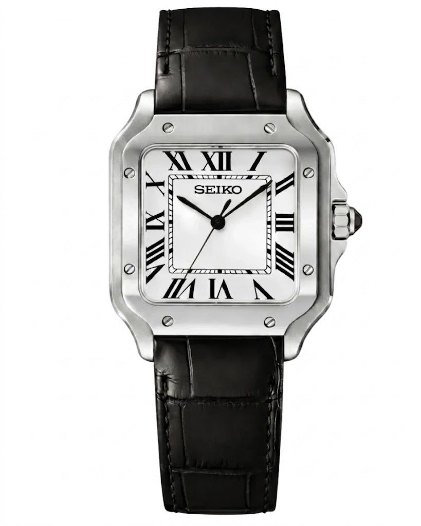Santeiko | Black White Leather