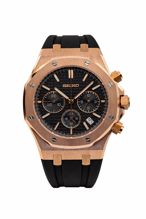 Royal Eiko | Rose Gold/Black Oyster Flex